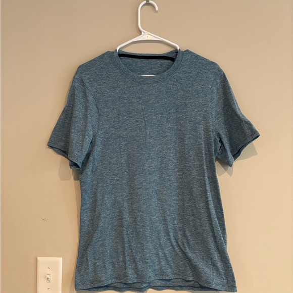 lululemon athletica Other - Lululemon Athletica Heathered Blue Short Sleeve Crew Neck Tee